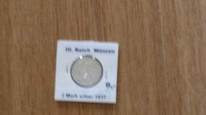 German silver mark from 1937. Cool, right?